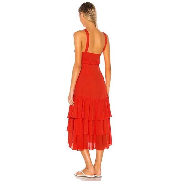 Privacy Please Lucille Maxi Dress in Blood Orange - Picture 1 of 13